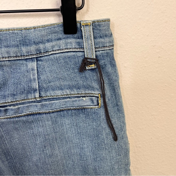 Nili Lotan Women Julie Trouser Size 30 Faded Wash 11625W45 Bermuda Denim Cotton - Picture 6 of 10